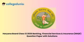 Haryana Board Class 12 2026 Banking, Financial Services & Insurance (NSQF) Question Paper with Solution PDF : Available Here