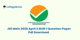 JEE Main 2 April Shift 1 Question Paper  (Available) - Download Solutions and Answer Key
