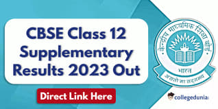 CBSE Class 12 Supplementary Result 2023 Out @cbseresults.nic.in; Check Direct Link Here