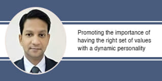 Promoting the importance of having the right set of values with a dynamic  personality