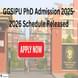 GGSIPU PhD Admission 2025-2026 Schedule Released for Winter Session, Apply by Dec 1; Check Direct Link
