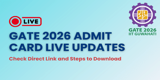 GATE 2026 Admit Card Live Updates: Check Direct Link and Steps to Download