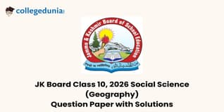 JK Board Class 10 Geography 2026 Question Paper with Solution PDF