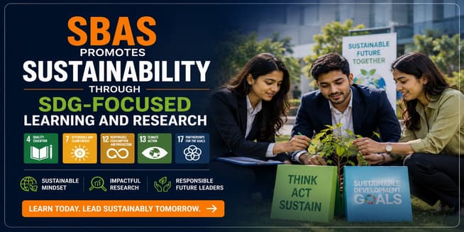 SBAS Promotes Sustainability Through SDG-Focused Learning and Research