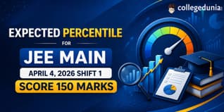 Expected Percentile for JEE Main April 4 2026 Shift 1 Score 150 marks