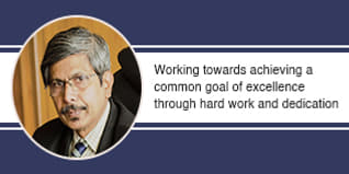 Working towards achieving a common goal of excellence through hard work and dedication
