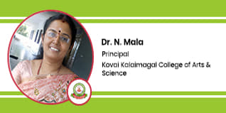 Kovai Kalaimagal College of Arts and Science Principal: Dr N. Mala Interview
