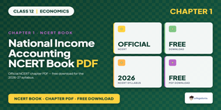 National Income Accounting Class 12 NCERT Book PDF Download