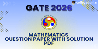 GATE 2026 Mathematics Question Paper with Solution PDF