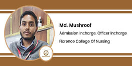 Interview Md Mushroof Admission Incharge Officer Incharge at Florence College Of Nursing Ranchi