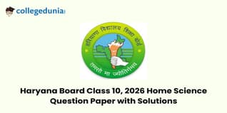 Haryana Board 2026 Class 10 Home Science Question Paper with Solutions