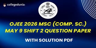 OJEE 2026 May 9 Shift 2 MSc (Comp. Sc.) Question Paper with Solution PDF