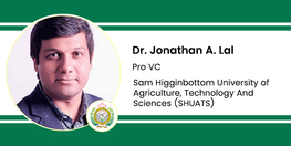 Interview Dr Jonathan A Lal Pro VC at Sam Higginbottom University of Agriculture Technology And Sciences