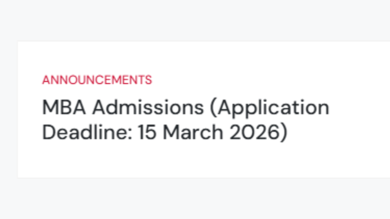  SNU Noida MBA Round 3 Admission 2026 @snu.edu.in