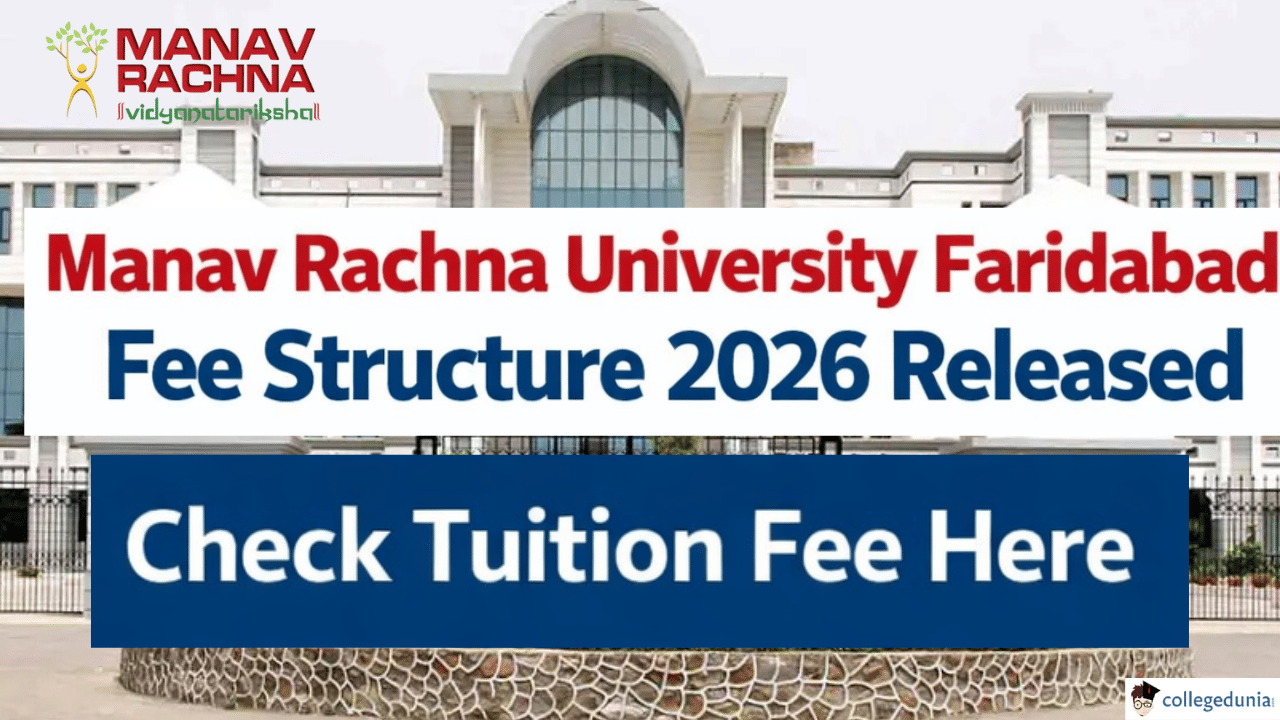 Manav Rachna University Faridabad Fee Structure 2026