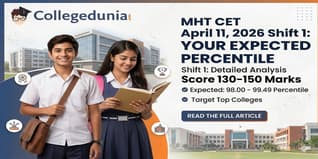 Expected Percentile for MHT CET April 11, 2026 Shift 1 - Score 130-150 Marks