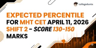 Expected Percentile for MHT CET April 11, 2026 Shift 2 - Score 130-150 Marks