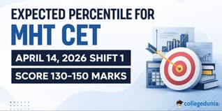 Expected Percentile for MHT CET April 14, 2026 Shift 1 — Score 130-150 Marks
