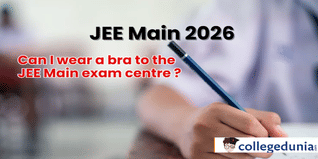 Can I wear a bra to the JEE Main Exam Centre?