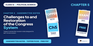 Congress System Class 12 Political Science Handwritten Notes