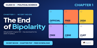 The End of Bipolarity Class 12 NCERT Book PDF