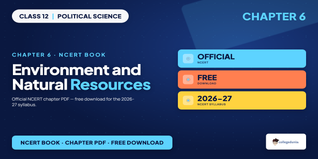 Environment and Natural Resources Class 12 PDF