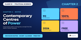 Contemporary Centres of Power Class 12 Notes