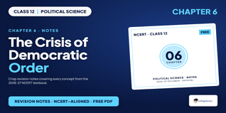 The Crisis of Democratic Order Class 12 Notes
