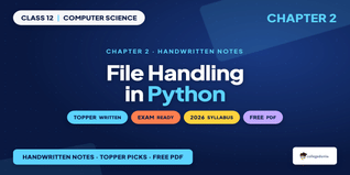Class 12 Computer Science Chapter 2 File Handling Handwritten Notes
