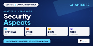 NCERT Book Class 12 Computer Science Chapter 12 Security PDF