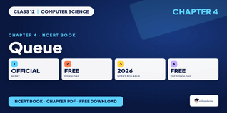NCERT Book Class 12 Computer Science Chapter 4 Queue PDF