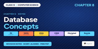 NCERT Notes Class 12 Computer Science Chapter 8 Database