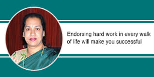 Endorsing hard work in every walk of life will make you successful, says Ms. Nisha Joseph