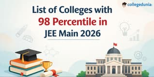 List of Colleges with 98 Percentile in JEE Main 2026