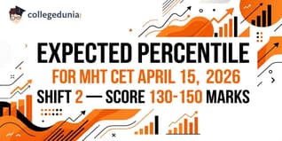 Expected Percentile for MHT CET April 15, 2026 Shift 2 — Score 130-150 Marks