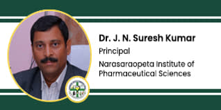 Narasaraopeta Institute of Pharmaceutical Sciences, Guntur, Principal: Dr. J. N. Suresh Kumar Interview