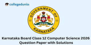 Karnataka Board Class 12 Computer Science 2026 Question Paper with Solution PDF