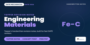 GATE Mechanical Engineering Materials Handwritten Notes PDF