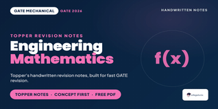 GATE Mechanical Engineering Mathematics Handwritten Notes PDF