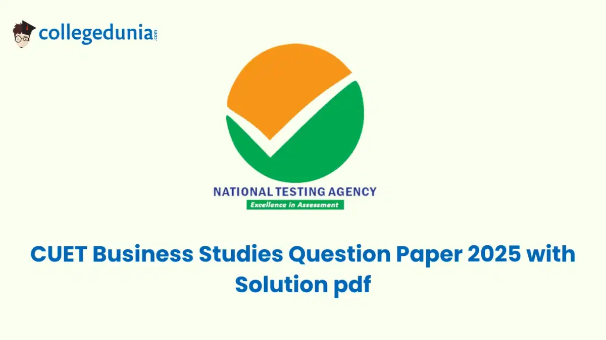 CUET Business Studies Question Paper 2025 with  Solution pdf