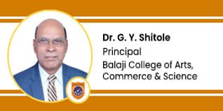 BALAJI COLLEGE OF ARTS, COMMERCE, AND SCIENCE, Principal: Dr. G. Y. Shitole Interview