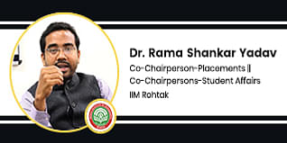 IIM, Assistant Professor (HRM & OB) CO- Chairperson Placements: Dr. Rama Shankar Yadav Interview