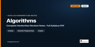 GATE CS Algorithms Handwritten Notes