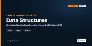 GATE CS Data Structures Handwritten Notes