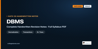 GATE CS DBMS Handwritten Notes