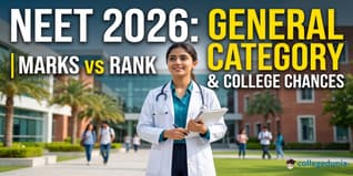 NEET 2026 General Category Marks vs Rank & College Chances