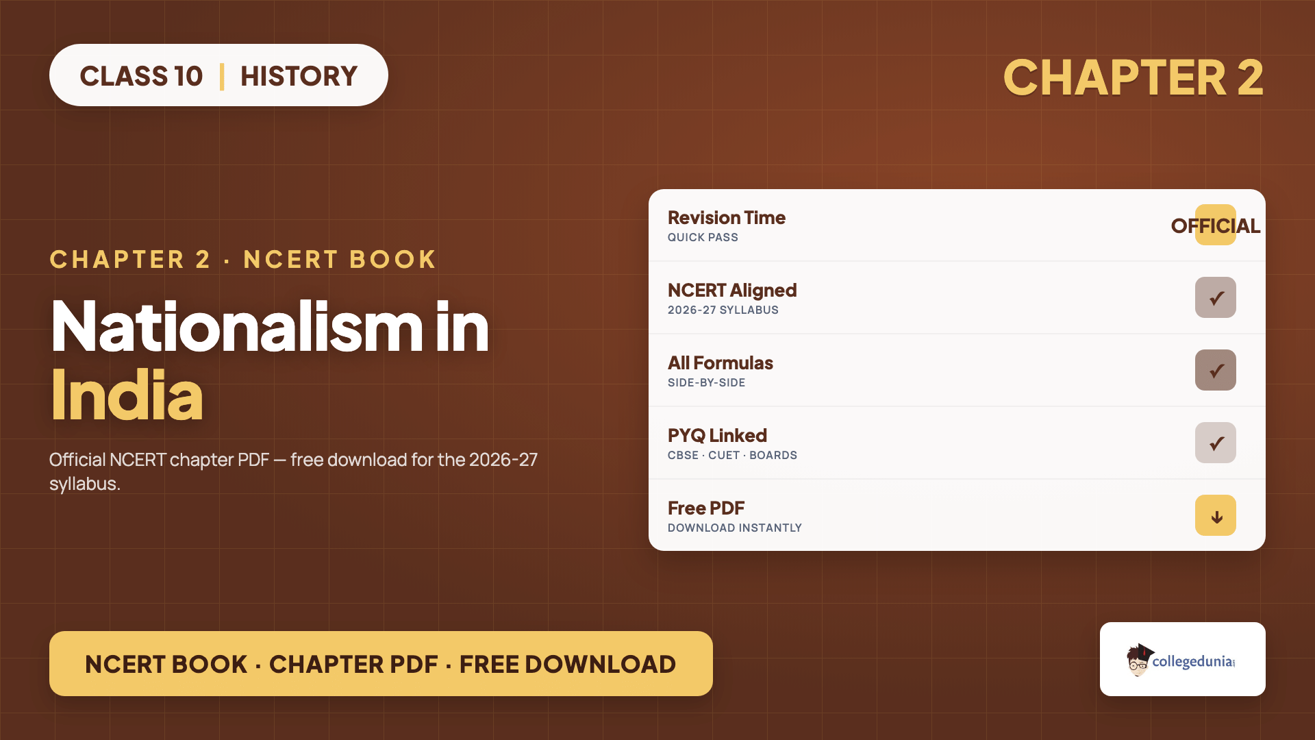 NCERT Class 10 History Chapter 2 Nationalism in India book PDF download
