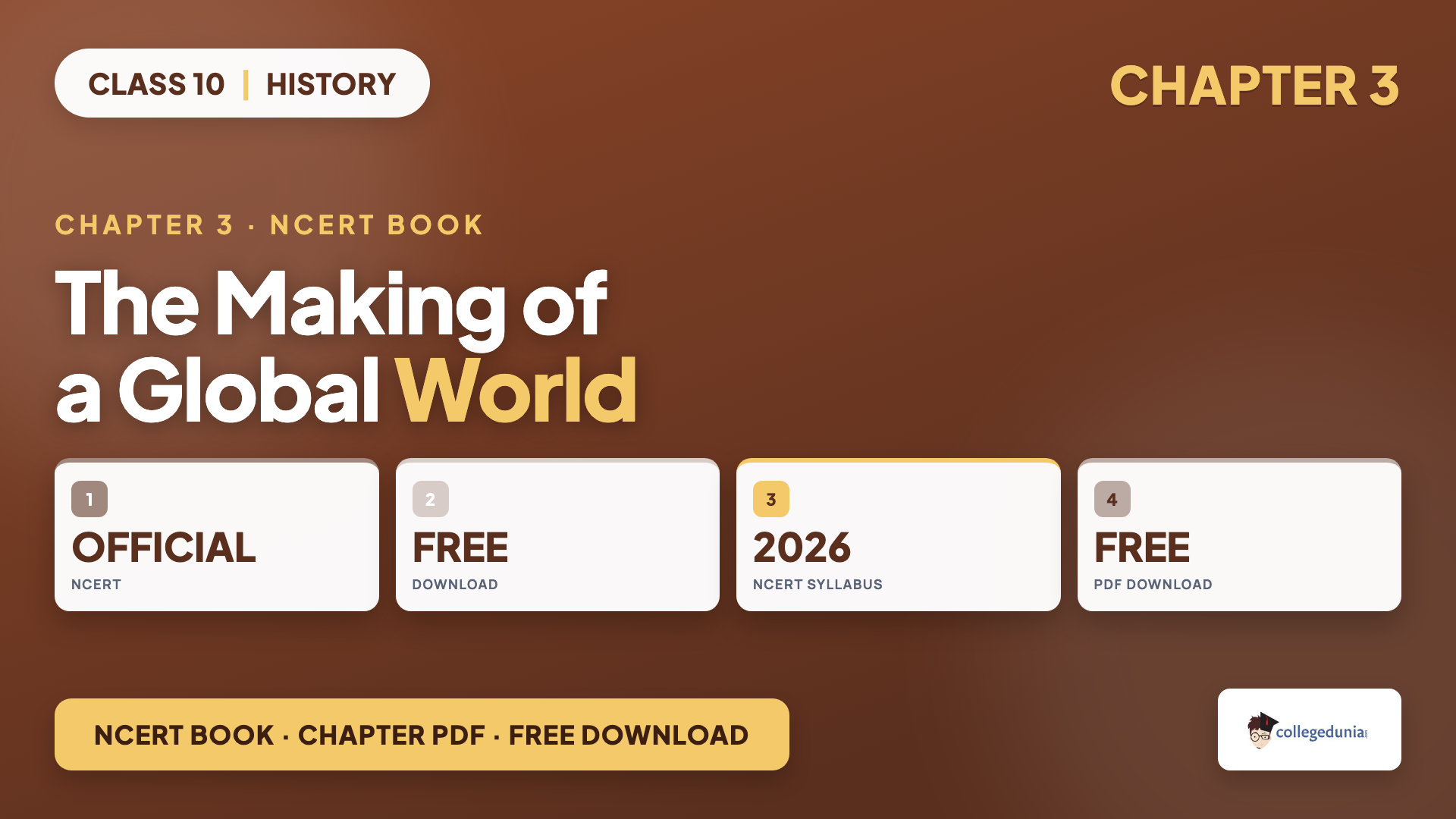 NCERT Class 10 History Chapter 3 The Making of a Global World book PDF download
