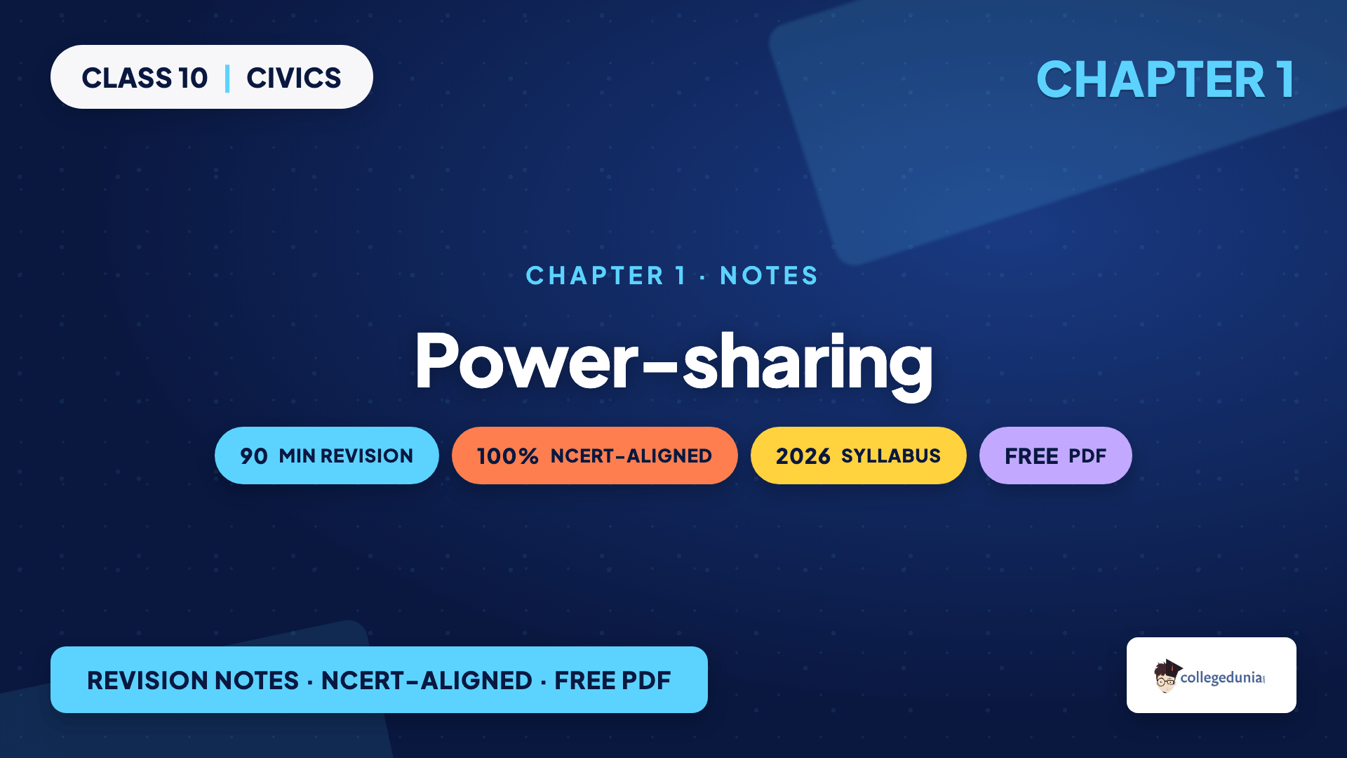 Power-sharing Class 10 Civics Chapter 1 Notes