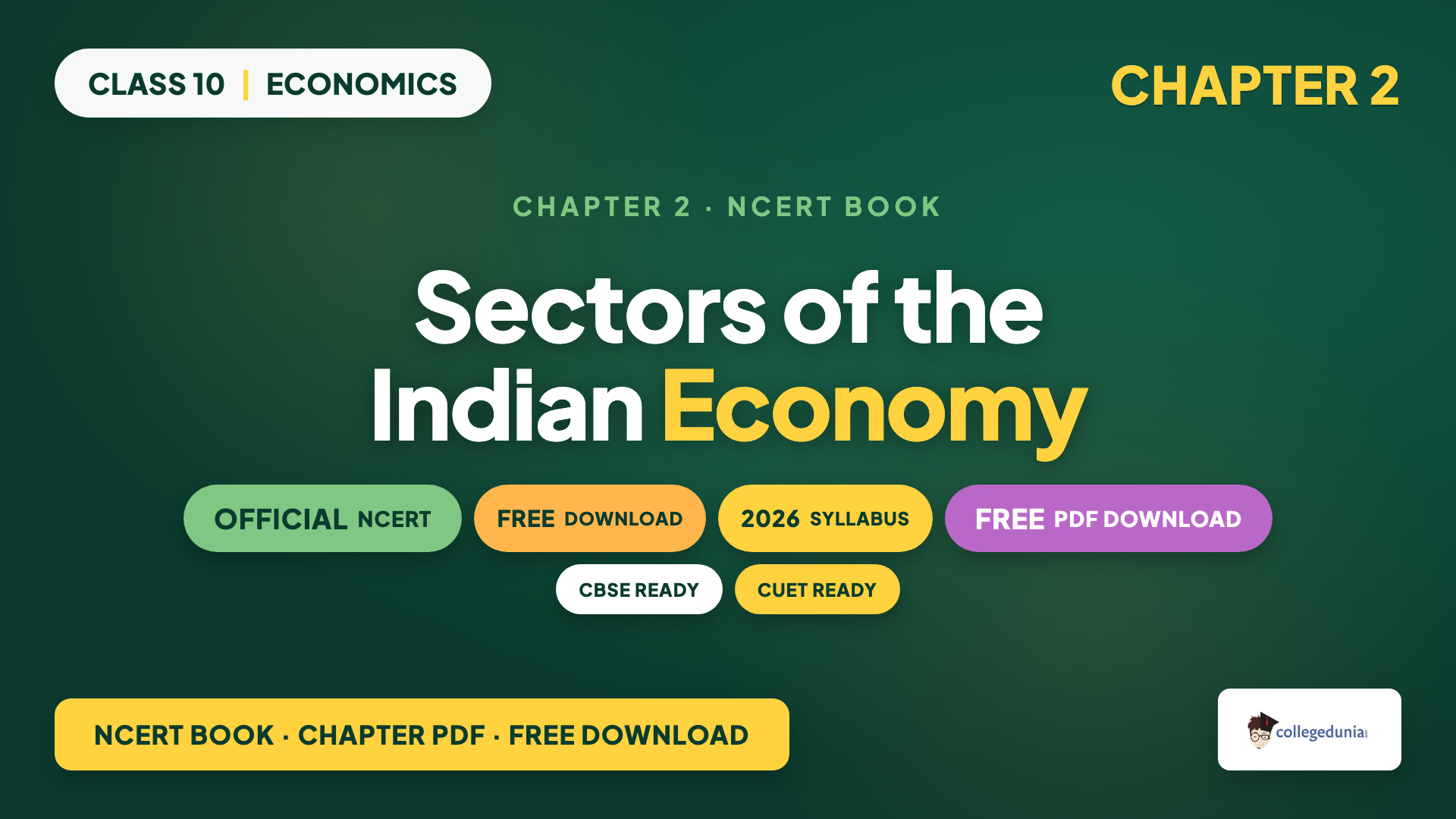 Sectors of the Indian Economy Class 10 Economics Chapter 2 NCERT Book PDF